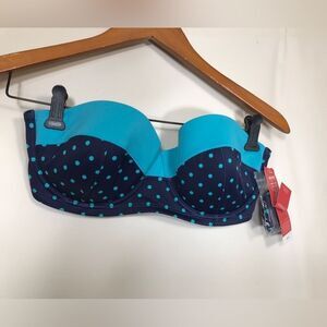 Spanx Bikini Top New With Tags Blue Size 12 Woman